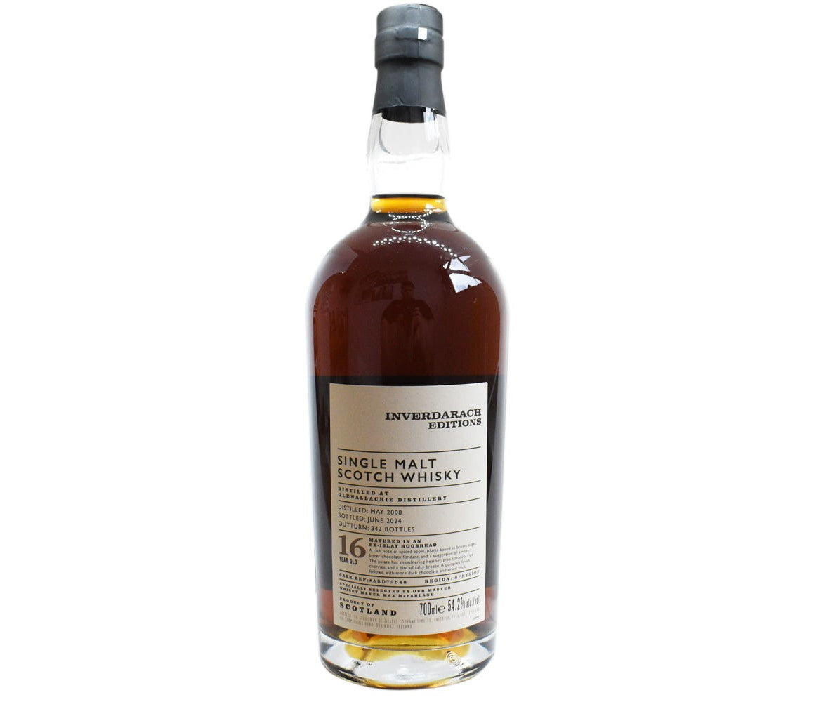 Inverdarach edition 16 yr old, Glenallachie Distillery, Single Malt Highland Scotch Whisky, Scotland (54.2%) - 70cl bottle