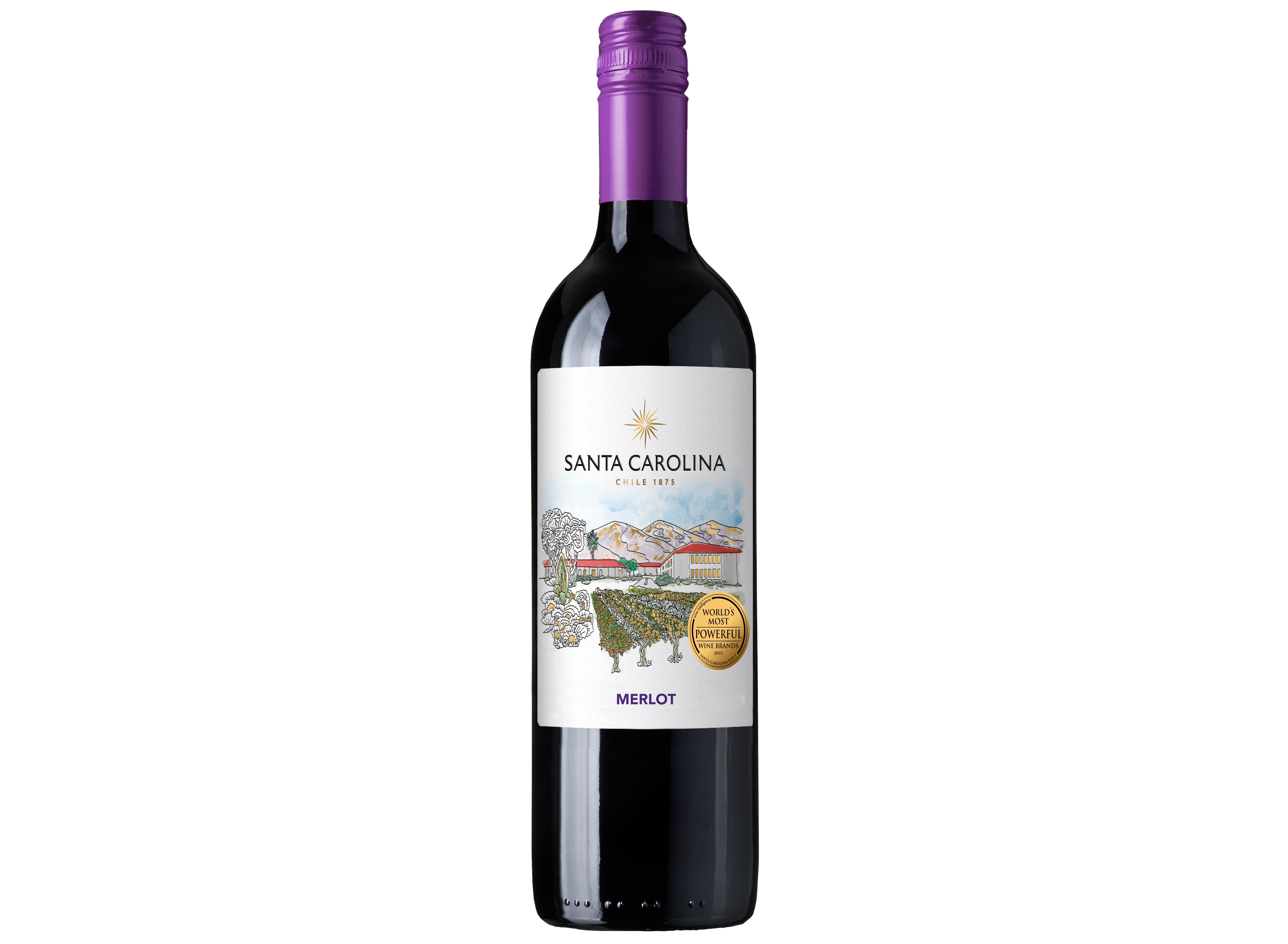 2023 Merlot, Santa Carolina, Rapel Valley, Chile