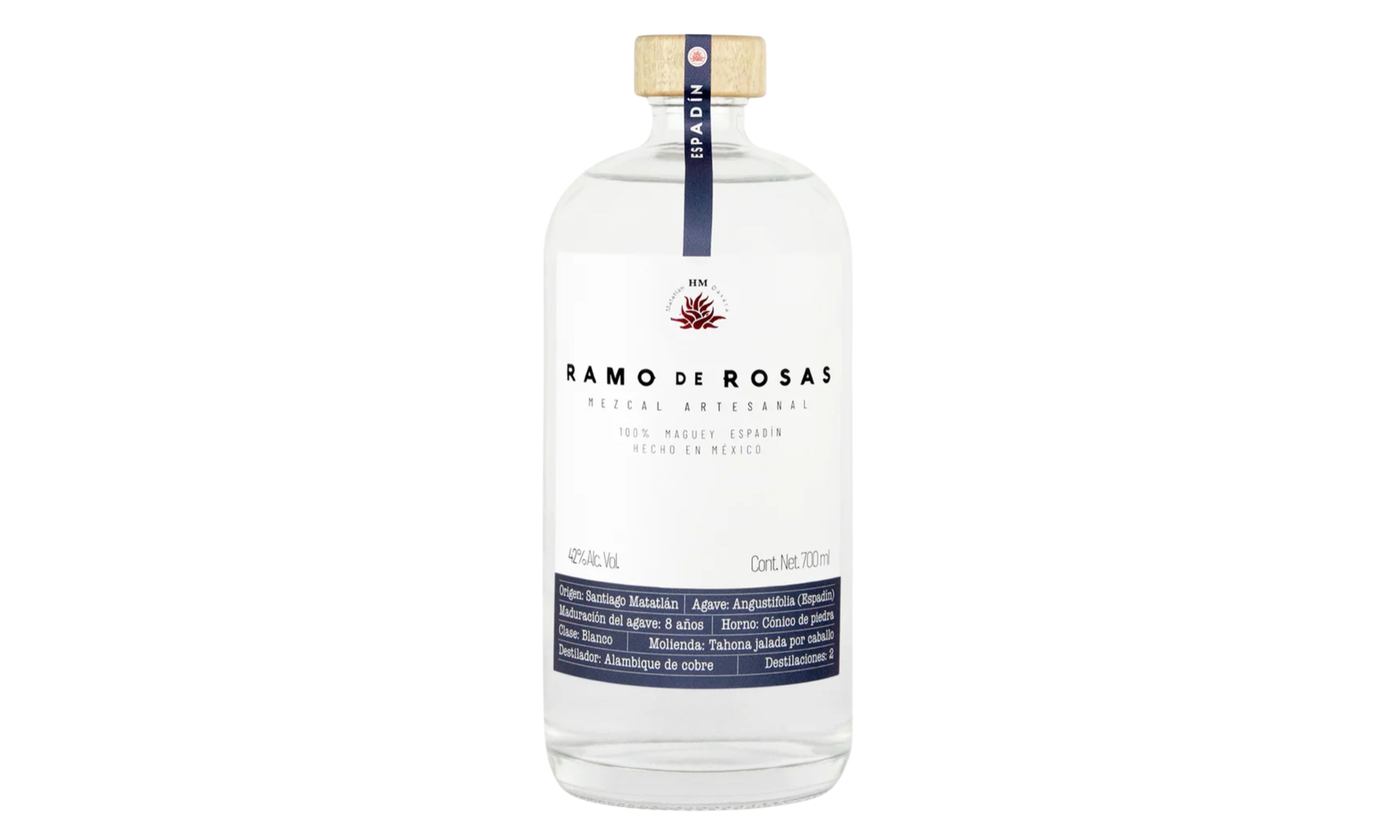 Ramo Rosas 8yr Espadín Joven Mezcal - 70cl bottle