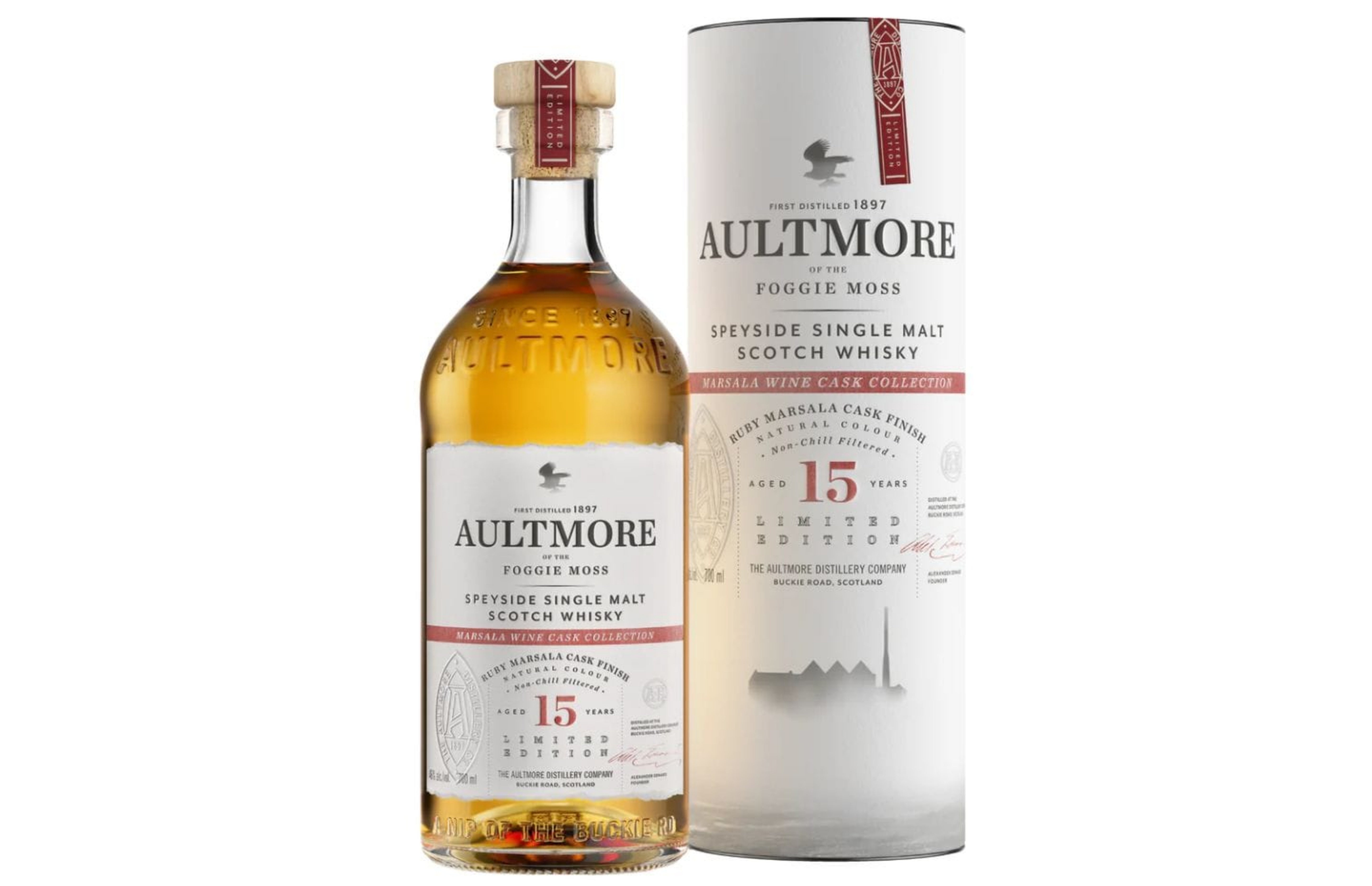 Aultmore 15 Year Old Ruby Marsala Finish, Speyside single malt - 70cl bottle