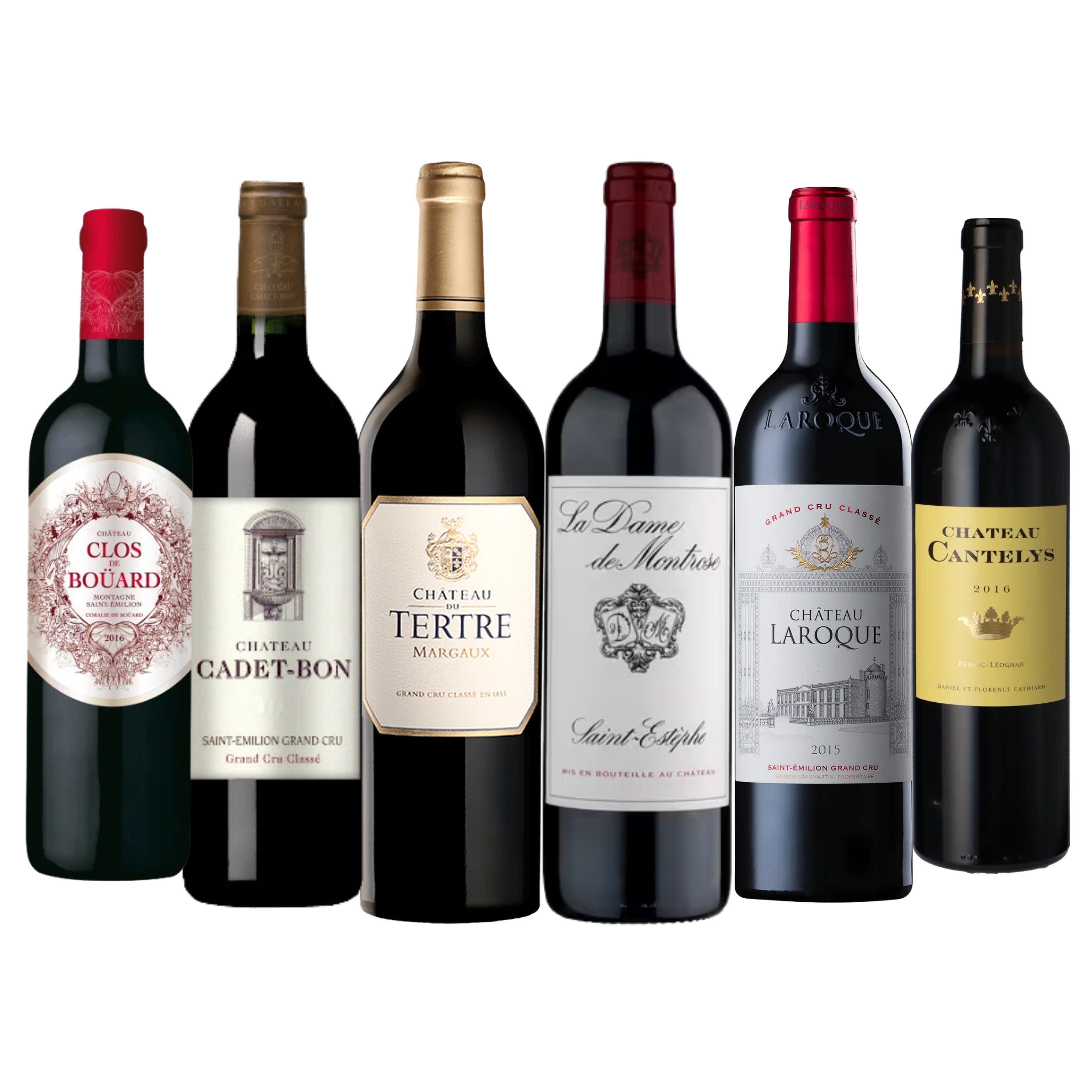 6btl mixed case - 2016 Clarets - a decade in bottle