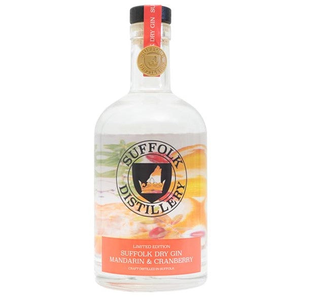 Mandarin & Cranberry Suffolk Dry Gin, Suffolk Distillery - 70cl bottle