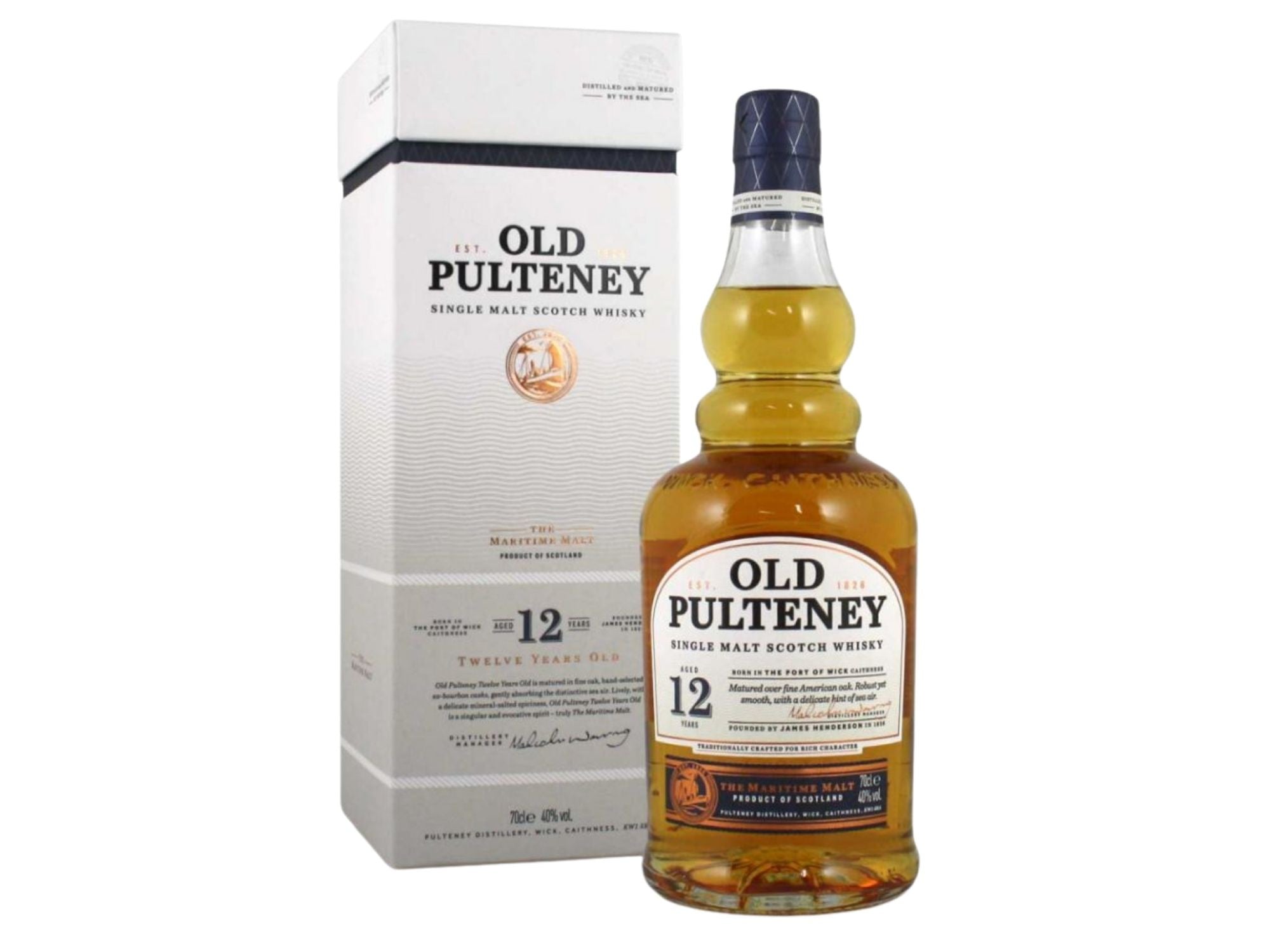 Old Pulteney 12 Year Old Single Malt Whisky - 70cl bottle