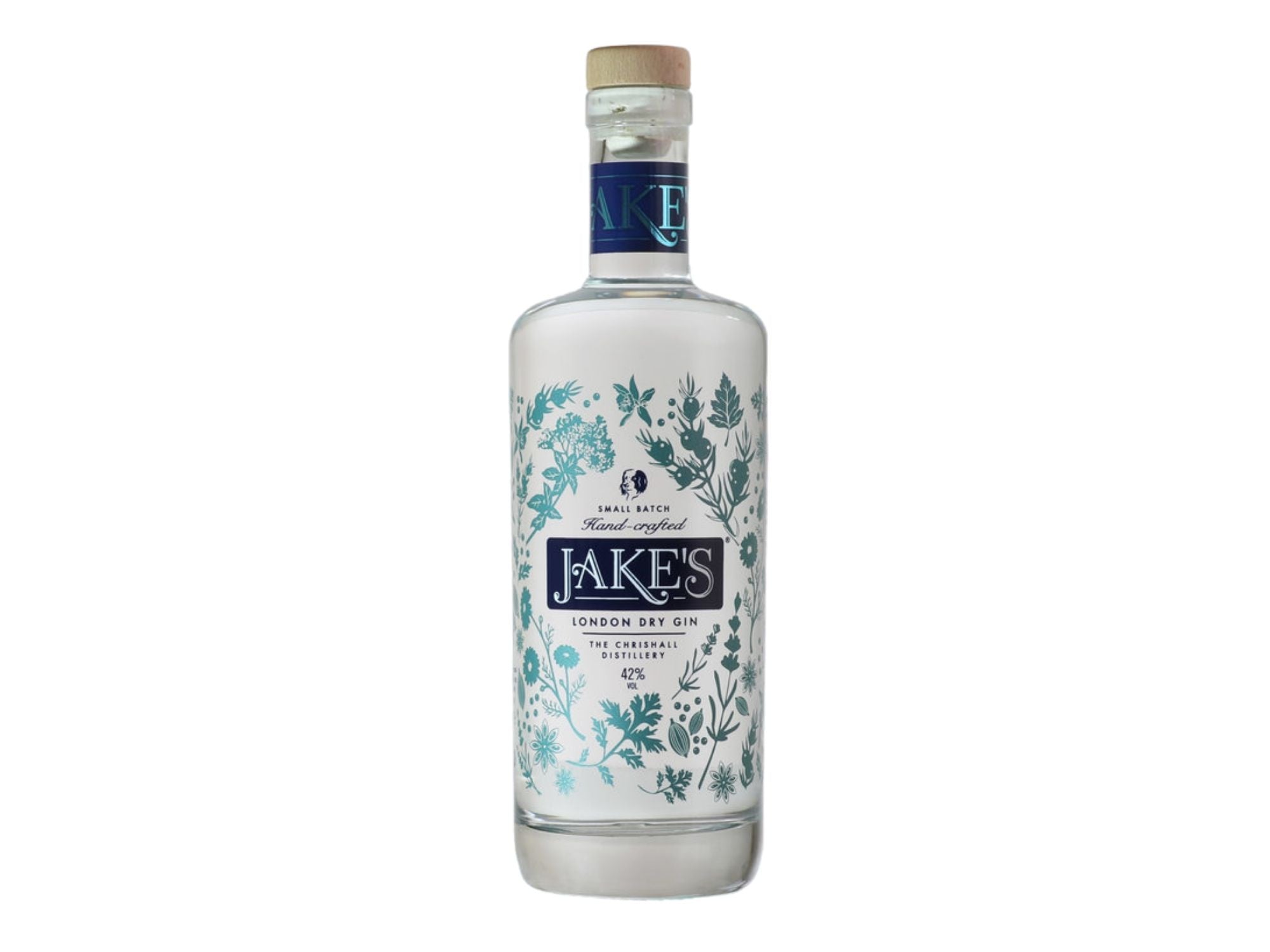 Jake's London Dry Gin, Chrishall Distillery - 70cl bottle