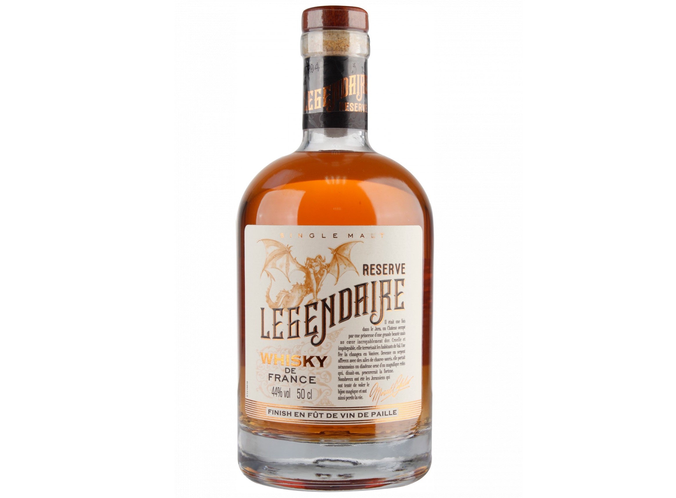 Legendaire Whisky de France 'en fut de vin Paille', France - 50cl bottle