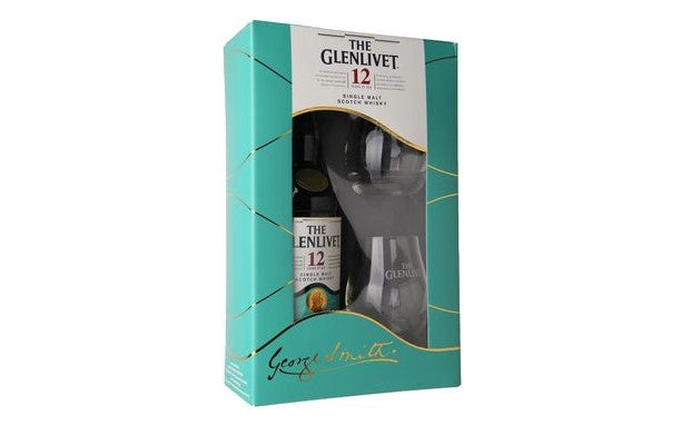 The Glenlivet 12yr Old and Tumblers Gift Pack (1 x 70cl btl and 2 x tumblers)